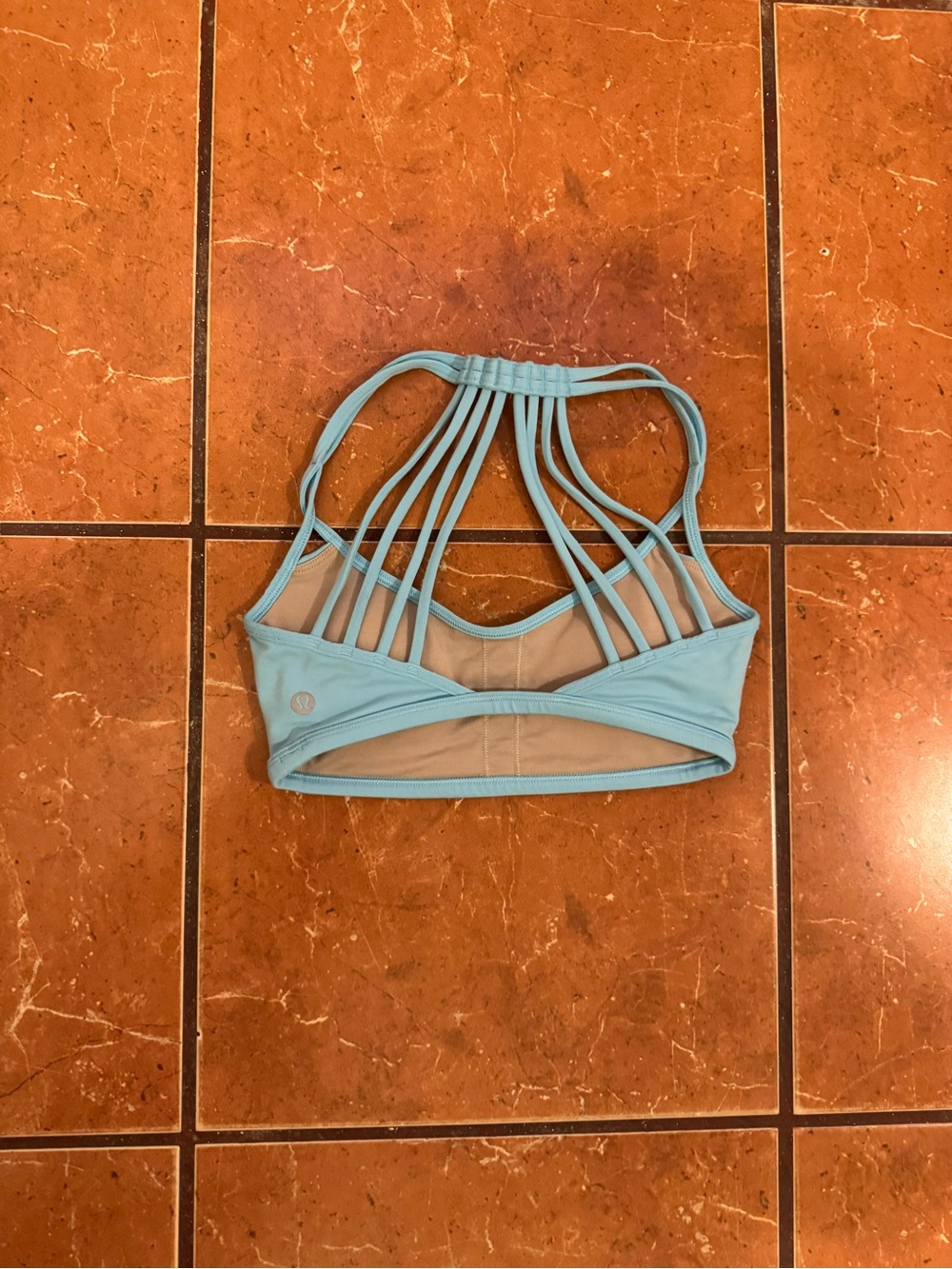 lululemon athletica Strappy Back Aqua Sports Bra